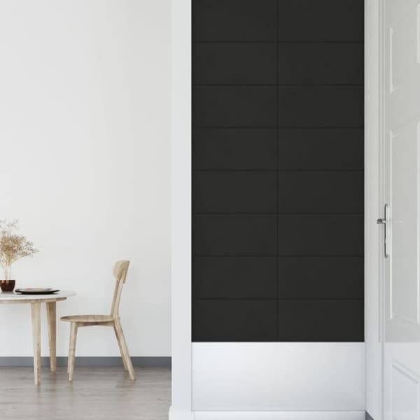 vidaXL vægpaneler 12 stk. 60x30 cm 2,16 m² fløjl sort