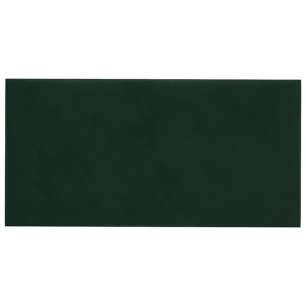 vidaXL vægpaneler 12 stk. 60x30 cm 2,16 m² fløjl mørkegrøn