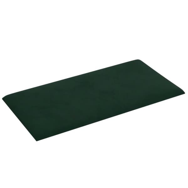 vidaXL vægpaneler 12 stk. 60x30 cm 2,16 m² fløjl mørkegrøn