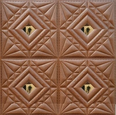 Selvklæbende 3d vægpanel Nelson, 60x60cm -10 stk/pak skum