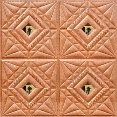 Selvklæbende 3d vægpanel Nelson, 60x60cm -10 stk/pak skum