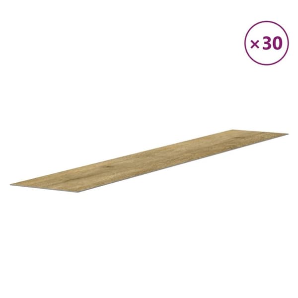 vidaXL Seinäpaneelit puutyyli ruskea PVC 4,12 m²