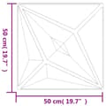 Miniatyrbilde 7 av 7: vidaXL Veggpaneler 48 stk svart 50x50 cm XPS 12 m² stjerne