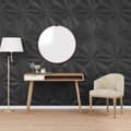 Miniatyrbilde 2 av 7: vidaXL Veggpaneler 48 stk svart 50x50 cm XPS 12 m² stjerne