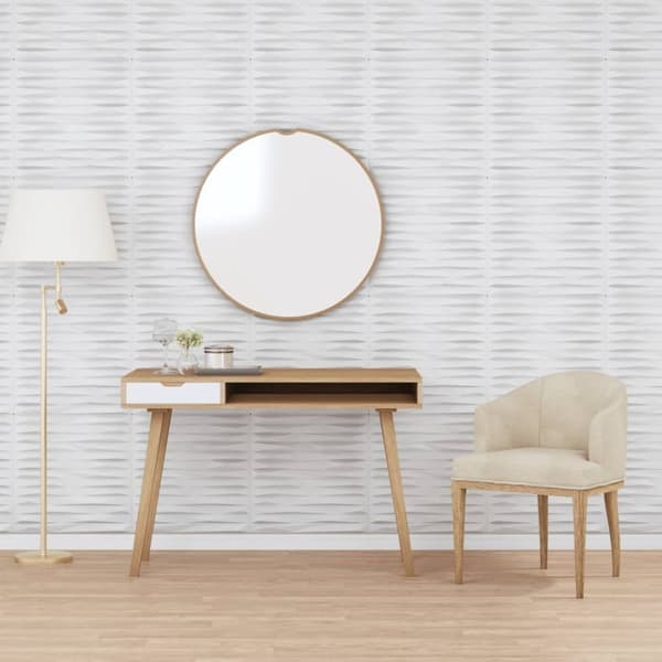 vidaXL vægpaneler 24 stk. 50x50 cm 6 m² XPS sten hvid