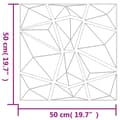 Miniatyrbild 7 av 7: vidaXL Väggpaneler 24 st betonggrå 50x50 cm XPS 6 m² diamant