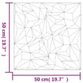 Miniatyrbilde 7 av 7: vidaXL Veggpaneler 48 stk hvit 50x50 cm XPS 12 m² ametyst