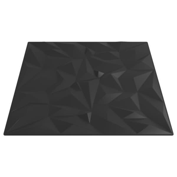vidaXL vægpaneler 12 stk. 50x50 cm 3 m² XPS ametyst sort
