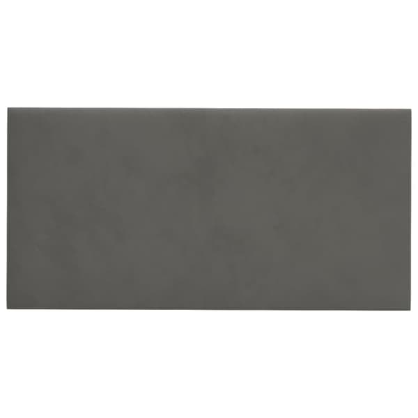 vægpaneler 12 stk. 30x15 cm 0,54 m² fløjl mørkegrå