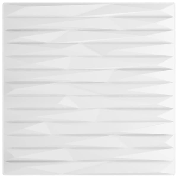 vægpaneler 24 stk. 50x50 cm 6 m² XPS sten hvid