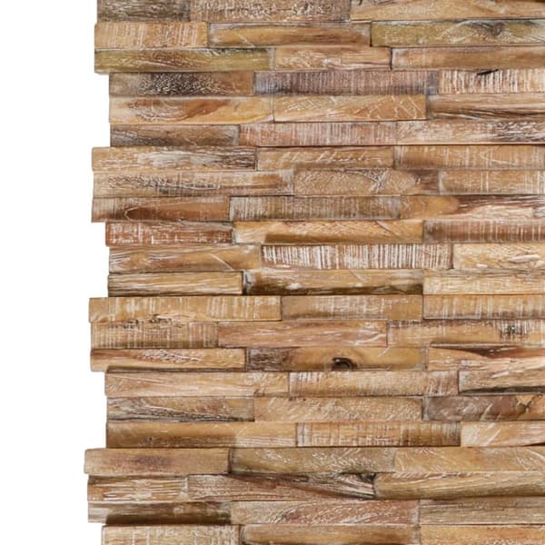 vidaXL Seinäpäällystepaneelit 3D 10 kpl 1,01 m² täysi tiikki -  Seinäpaneelit
