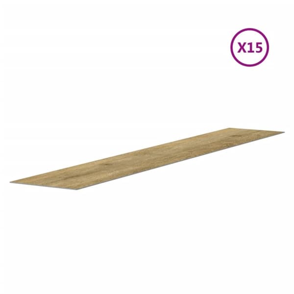 The Living Store Väggpaneler träimitation brun PVC 2,06 m² - Väggpaneler