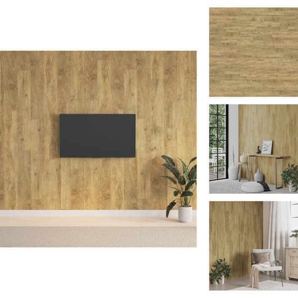 Väggpaneler - Living Väggpaneler träimitation brun PVC 2,06 m²