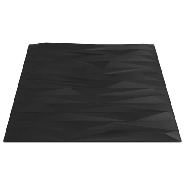 Seinäpaneelit 48 kpl musta 50x50 cm XPS 12 m² tähti