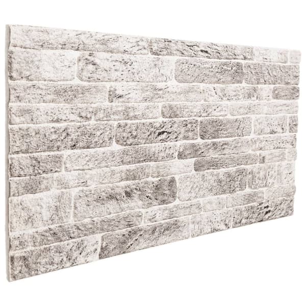 vidaXL 3D-veggpaneler 10 stk lysegrå 100x50 cm EPS