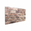 Miniatyrbilde 3 av 6: vidaXL 3D-veggpaneler 10 stk brun 100x50 cm EPS