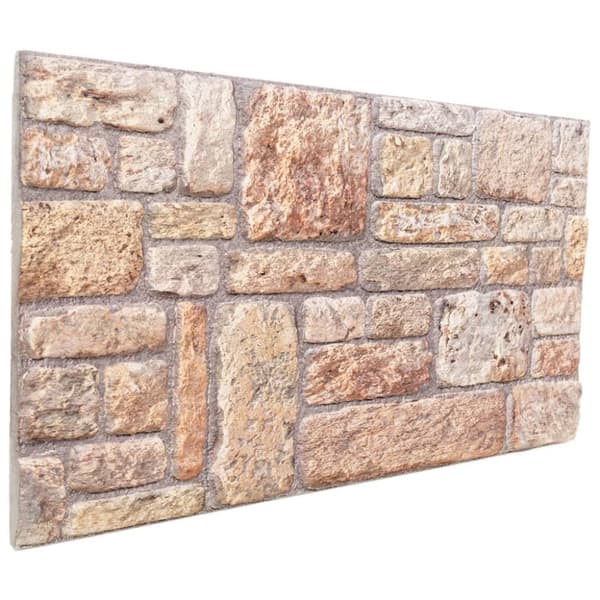 vidaXL 3D-veggpaneler 10 stk brun 100x50 cm EPS