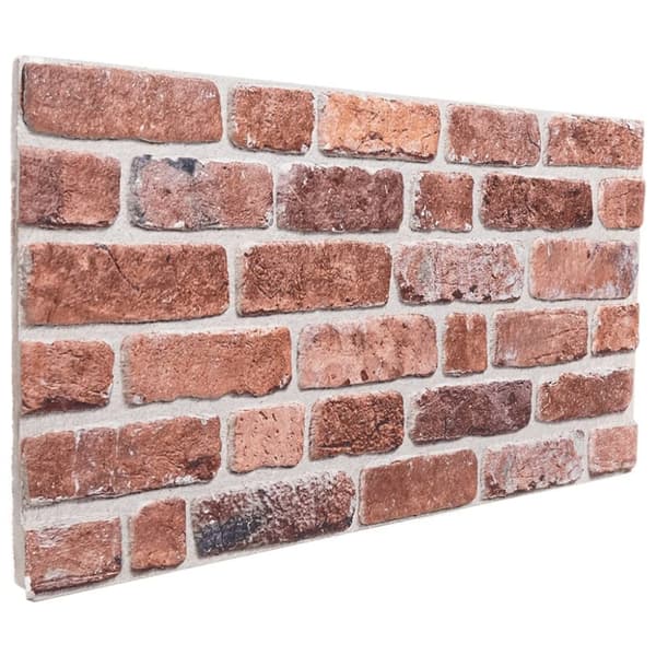 vidaXL 3D-vægpaneler 10 stk. 100x50 cm EPS rød
