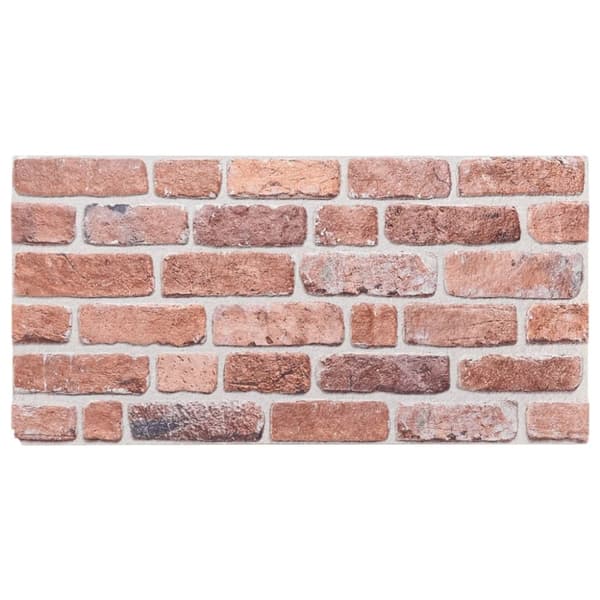 vidaXL 3D-vægpaneler 10 stk. 100x50 cm EPS rød