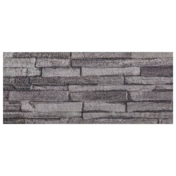 vidaXL 3D-veggpaneler 14 stk antrasitt 100x25 cm EPS