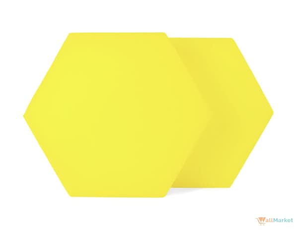 3D koristeellinen vaahtomuovi seinäpaneeli WallMarket Lemon kuusikulmio, paksuus 4,5 cm