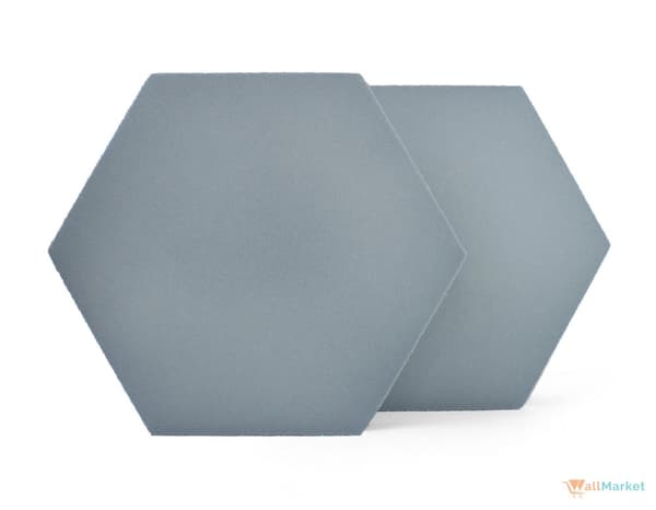 3D dekorativt skumvægpanel WallMarket Hexagon lysegrå, tykkelse 4,5 cm