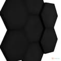 Miniatyrbillede 4 af 10: 3D dekorativt skumvægpanel WallMarket Hexagon sort, tykkelse 4,5 cm