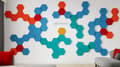 Miniatyrbillede 8 af 10: 3D dekorativt skumvægpanel WallMarket Hexagon rød, tykkelse 2,5 cm