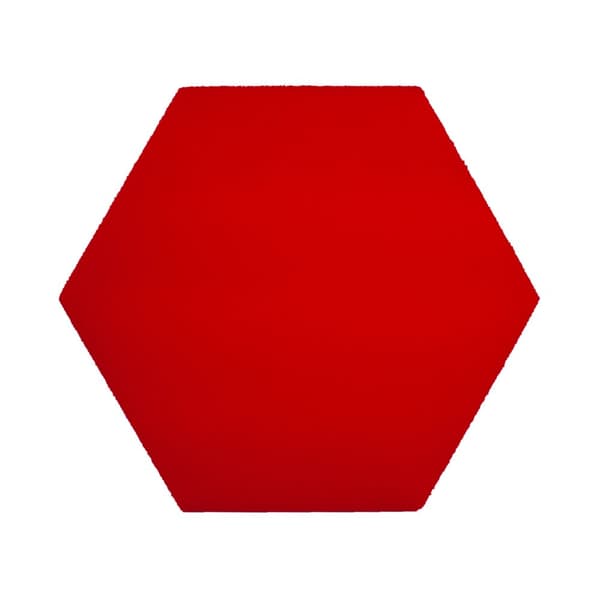 3D dekorativt skumvægpanel WallMarket Hexagon rød, tykkelse 2,5 cm