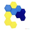 Pikkukuva 6 / 10: 3D koristeellinen vaahtomuovi seinäpaneeli WallMarket Hexagon tummansininen, paksuus 4,5 cm