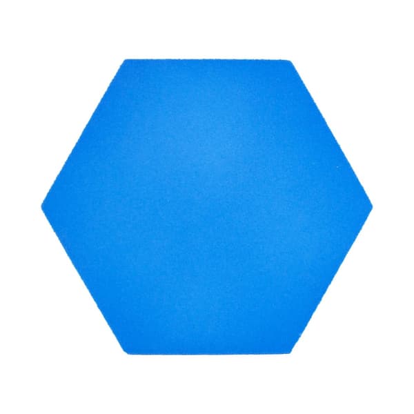 3D koristeellinen vaahtomuovi seinäpaneeli WallMarket Hexagon vaaleansininen, paksuus 2,5 cm
