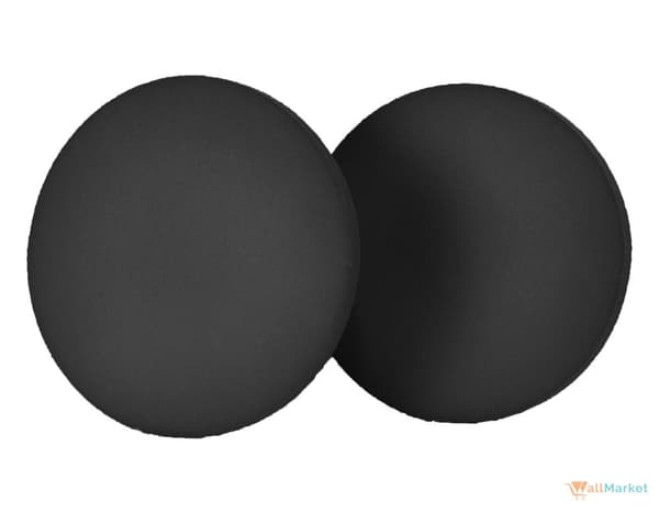 3D koristeellinen vaahtomuovi seinäpaneeli WallMarket Circle, musta, paksuus 4,5 cm