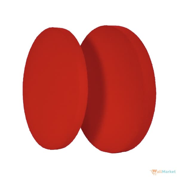 3D dekorativt skumvægpanel WallMarket Circle, rød, tykkelse 2,5 cm