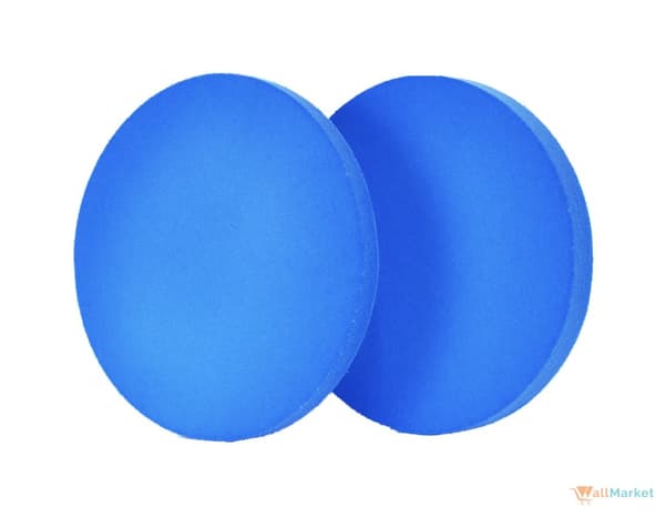 3D dekorativt skumvægpanel WallMarket Circle lyseblå, tykkelse 3,5 cm