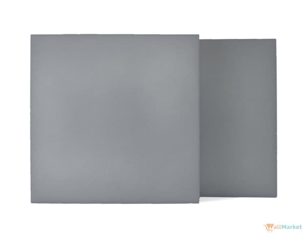 3D dekorativt skumvægpanel WallMarket Firkantet lysegrå tykkelse 2,5 cm