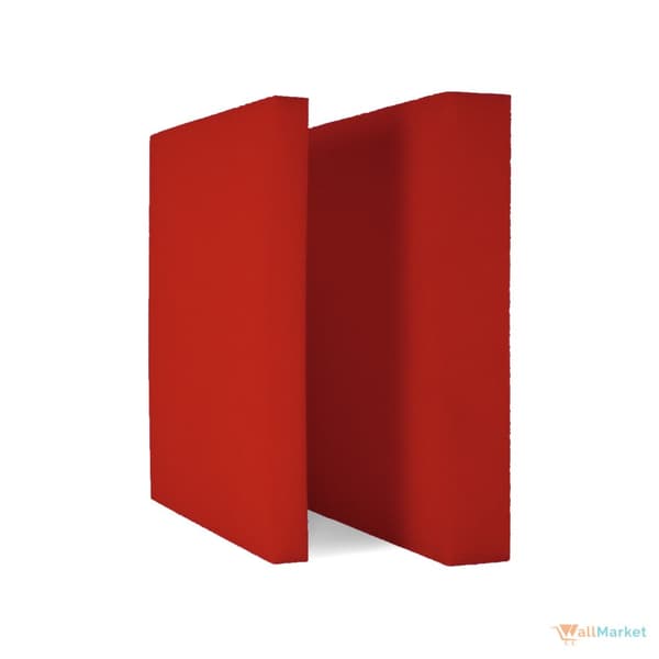 3D dekorativt skumvægpanel WallMarket Rød firkant, tykkelse 4,5 cm
