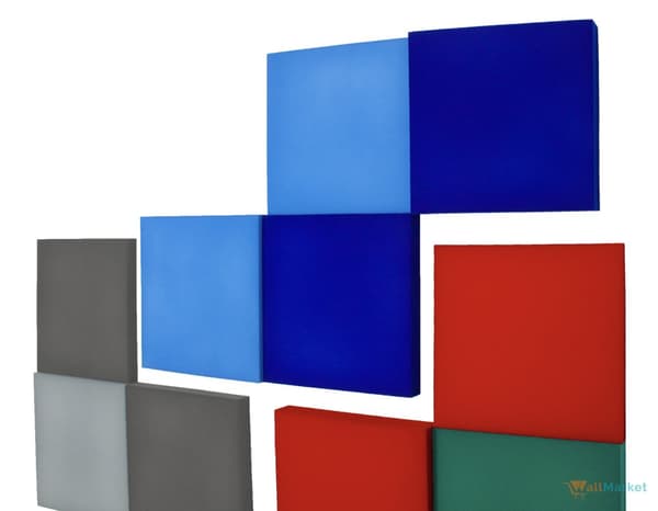 3D dekorativ väggpanel i skum WallMarket Square, mörkblå, tjocklek 3,5 cm