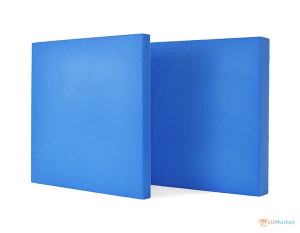 3D dekorativ väggpanel i skum WallMarket Square ljusblå, tjocklek 2,5 cm