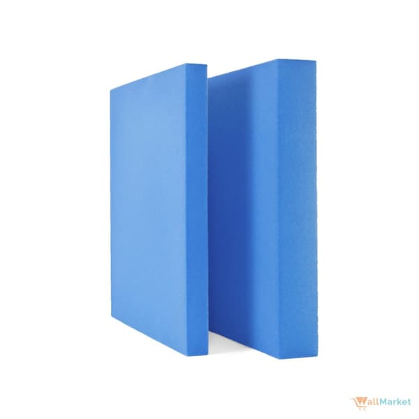 3D dekorativ väggpanel i skum WallMarket Square ljusblå, tjocklek 2,5 cm