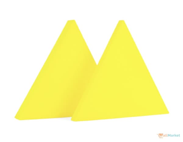 3D dekorativt skumvægpanel WallMarket Lemon trekant, tykkelse 3,5 cm