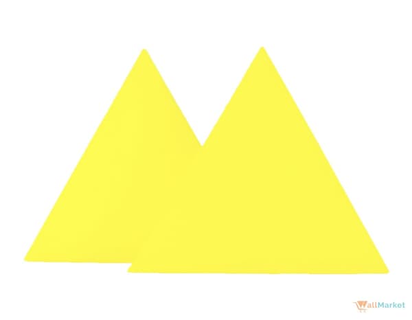 3D dekorativt skumvægpanel WallMarket Lemon trekant, tykkelse 3,5 cm