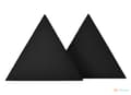 Miniatyrbillede 2 af 10: 3D dekorativt skumvægpanel WallMarket Triangle sort, tykkelse 3,5 cm