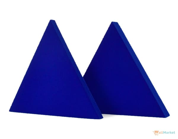 3D koristeellinen vaahtomuovi seinäpaneeli WallMarket Triangle tummansininen, paksuus 4,5 cm