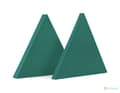 Miniatyrbillede 4 af 10: 3D dekorativt skumvægpanel WallMarket Trekant grøn, tykkelse 3,5 cm