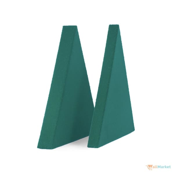 3D dekorativt skumvægpanel WallMarket Trekant grøn, tykkelse 3,5 cm