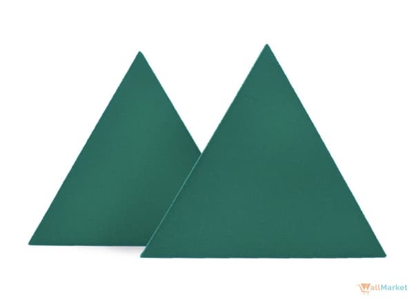 3D dekorativt skumvægpanel WallMarket Trekant grøn, tykkelse 3,5 cm