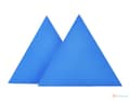 Pikkukuva 2 / 10: 3D koristeellinen vaahtomuovi seinäpaneeli WallMarket Triangle vaaleansininen, paksuus 3,5 cm