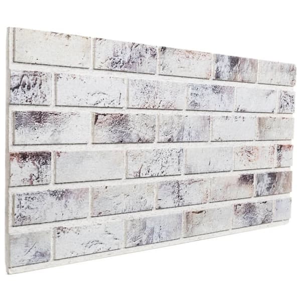 3D-vægpaneler 10 stk. 100x50 cm EPS lysegrå