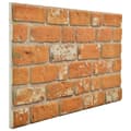 Miniatyrbillede 5 af 8: 3D-vægpaneler 11 stk. murstensdesign EPS lysebrun
