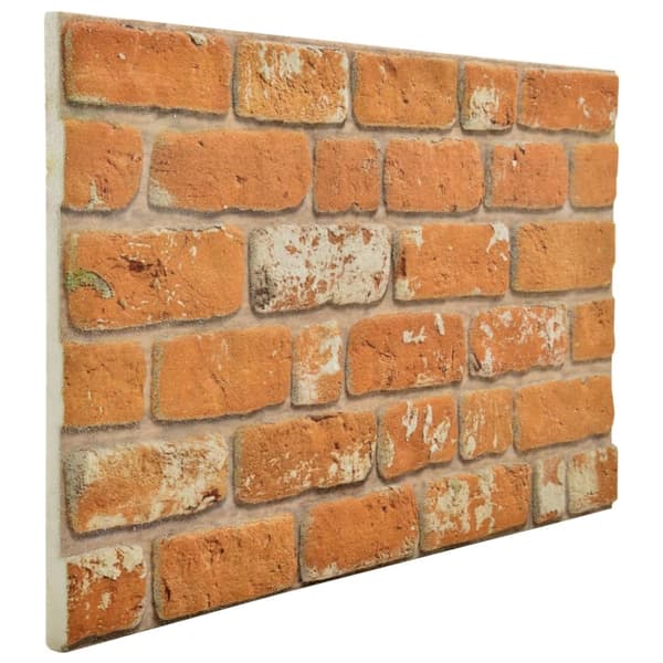 3D-vægpaneler 11 stk. murstensdesign EPS lysebrun